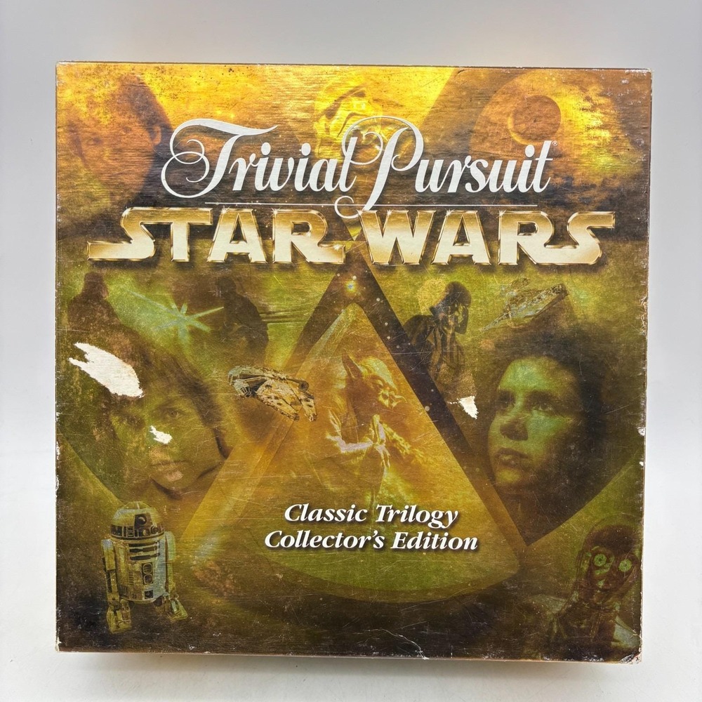 Trivial Pursuit Star Wars Classic Trilogy COMPLETE 1997 Trivia R2D2 Works